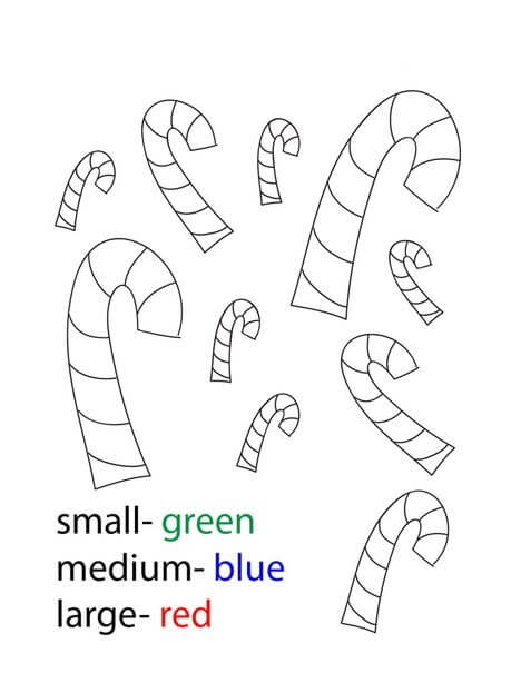 The Candy Canes Color By Number