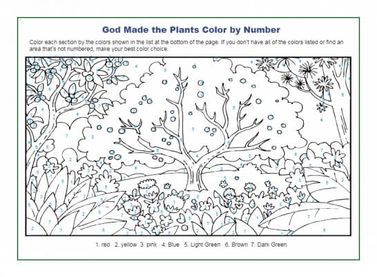 Awesome Bible Color By Number