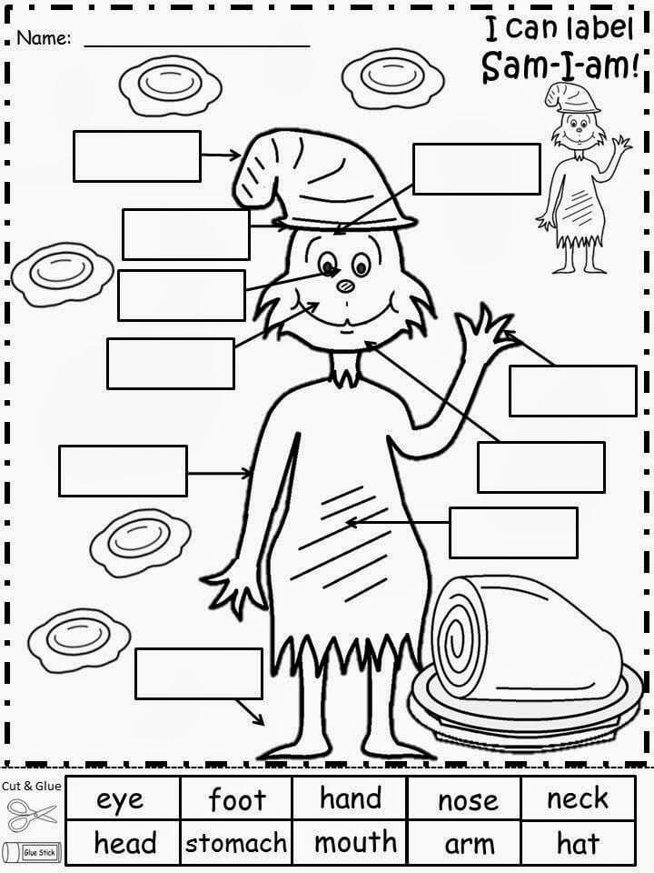 Free Cat In The Hat Color By Number