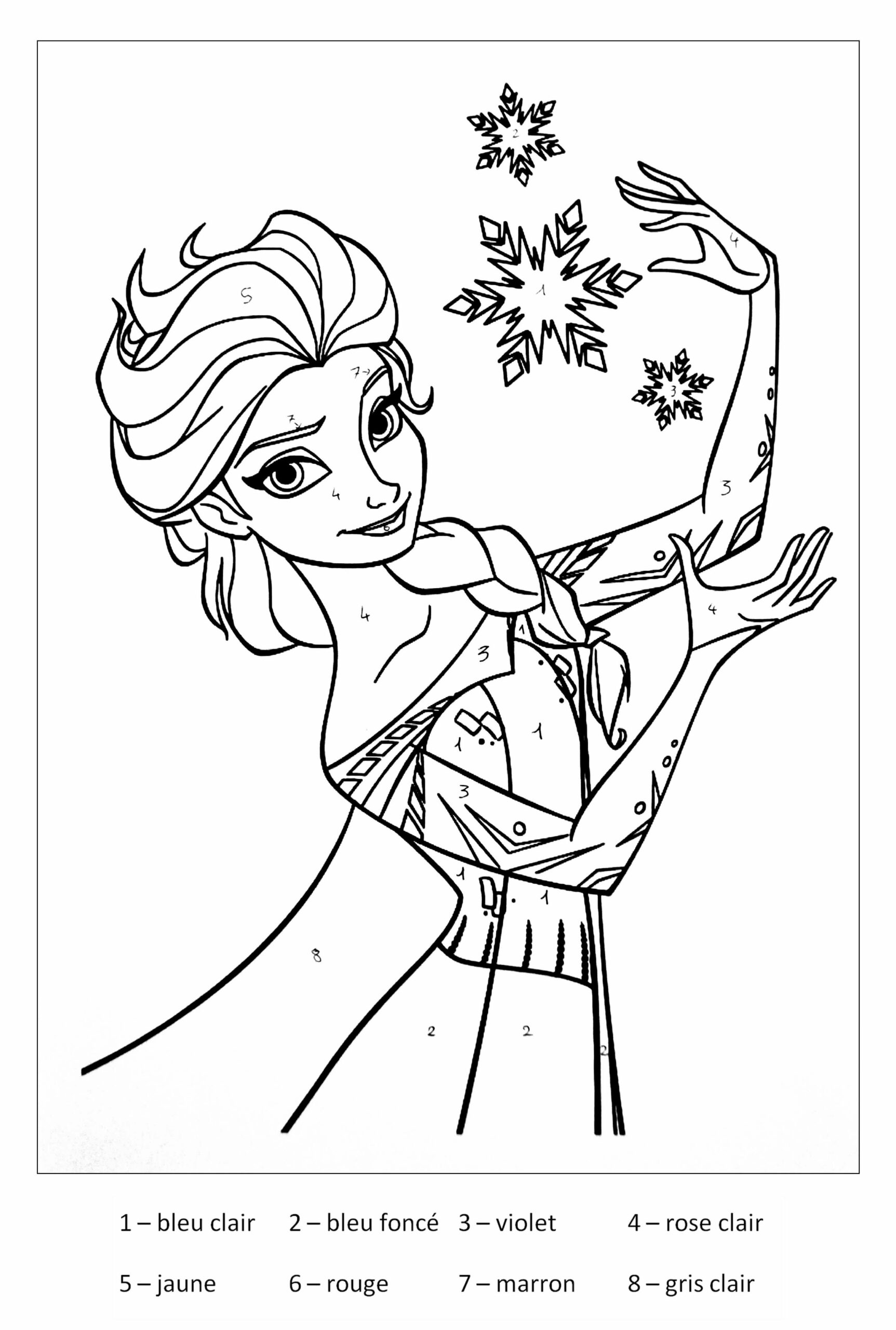 Power Of Elsa Color By Number