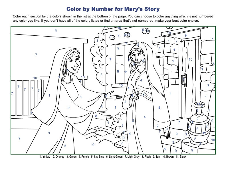 Simple Bible Color by Number
