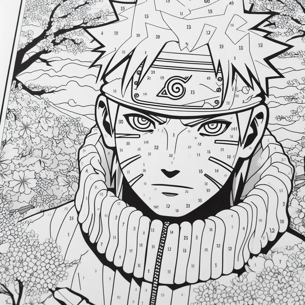 Awesome Naruto Color By Number