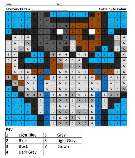 Basic Fortnite Color By Number