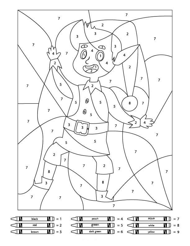 Fun Elf on The Shelf Color By Number