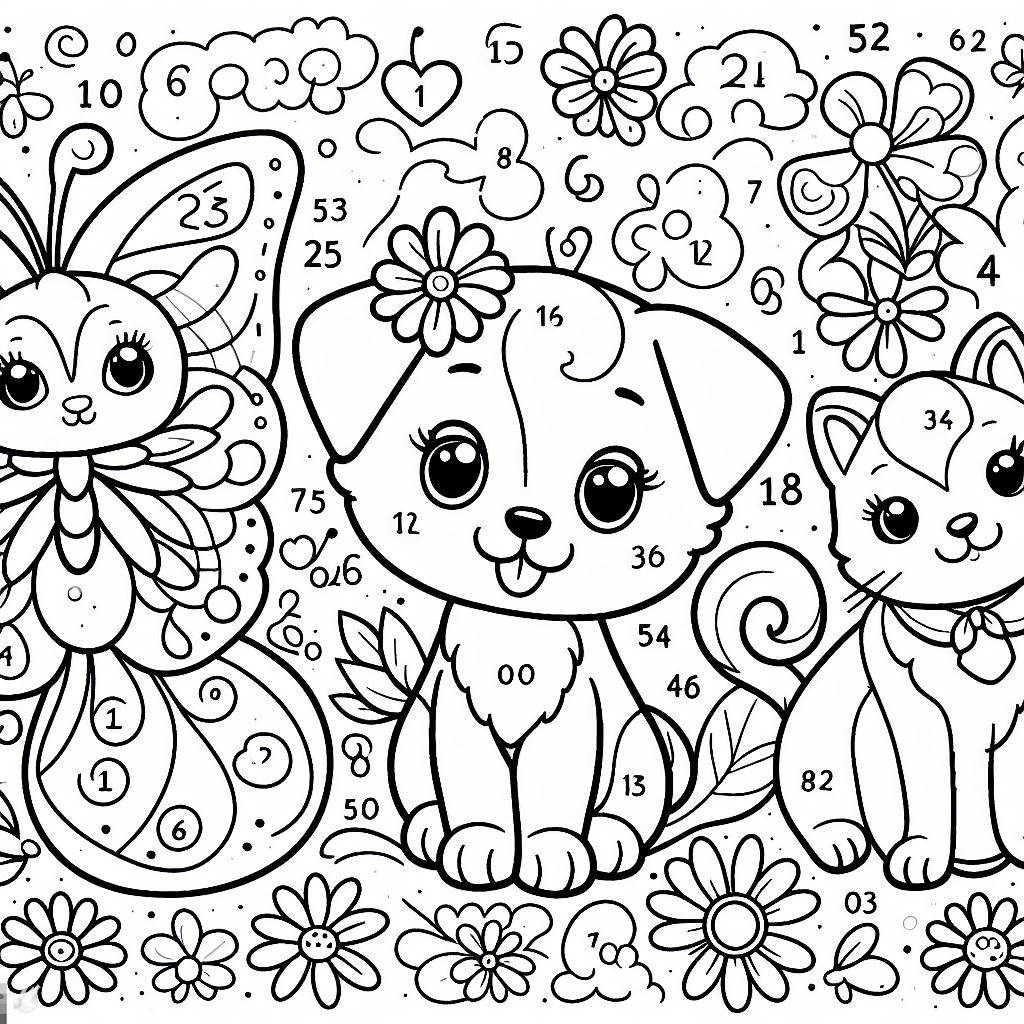 Cute 1st Grade Color By Number