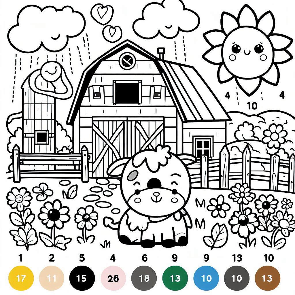 1st Grade  Color By Number