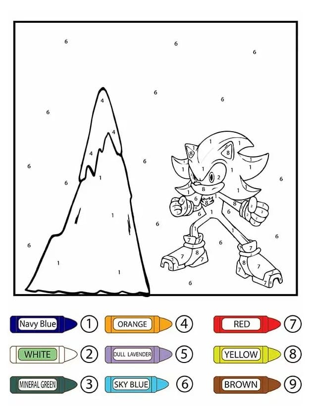 Sonic Color By Number Free