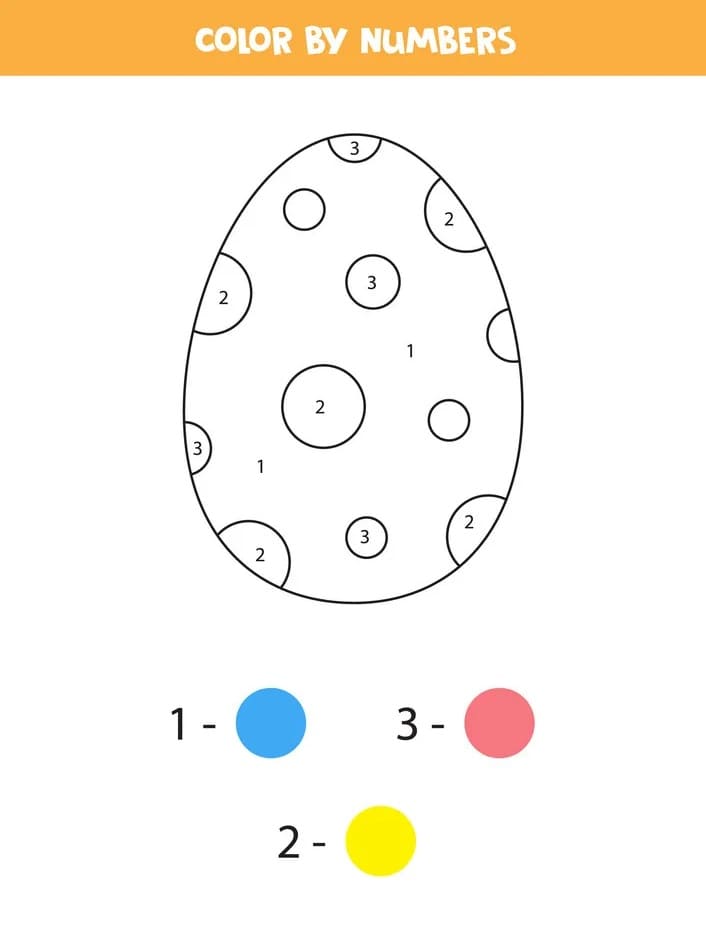 Easter Egg Color By Number