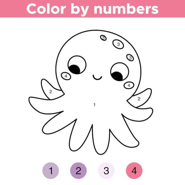 Octopus Color By Number