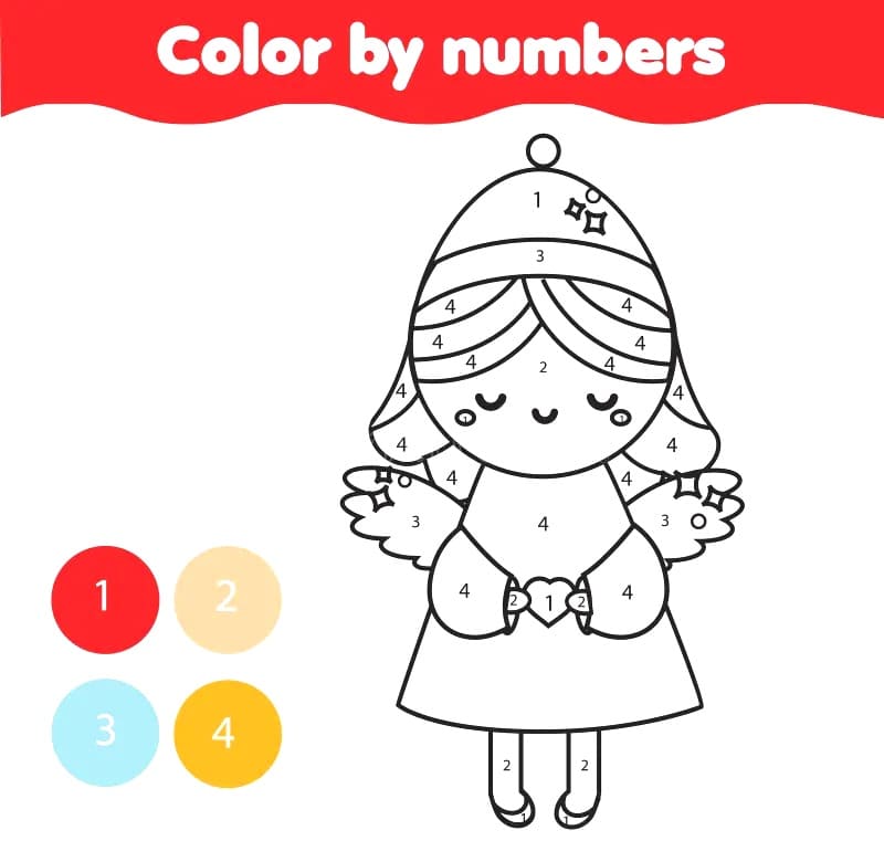 Angel Color By Number
