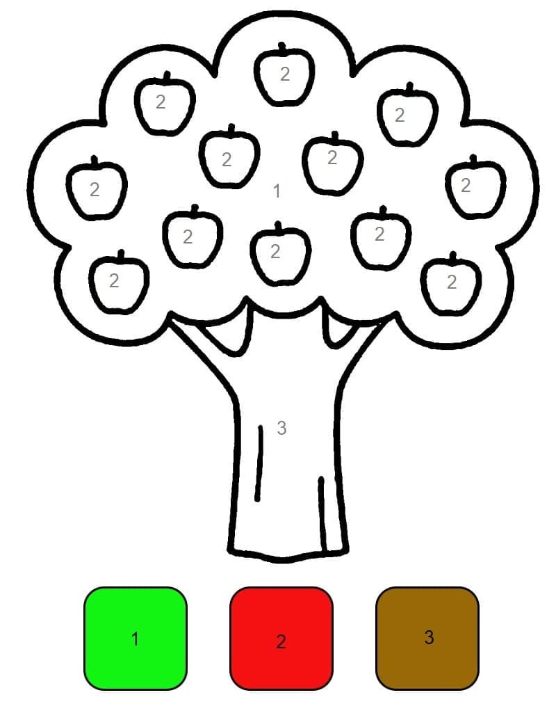 Tree Color By Number