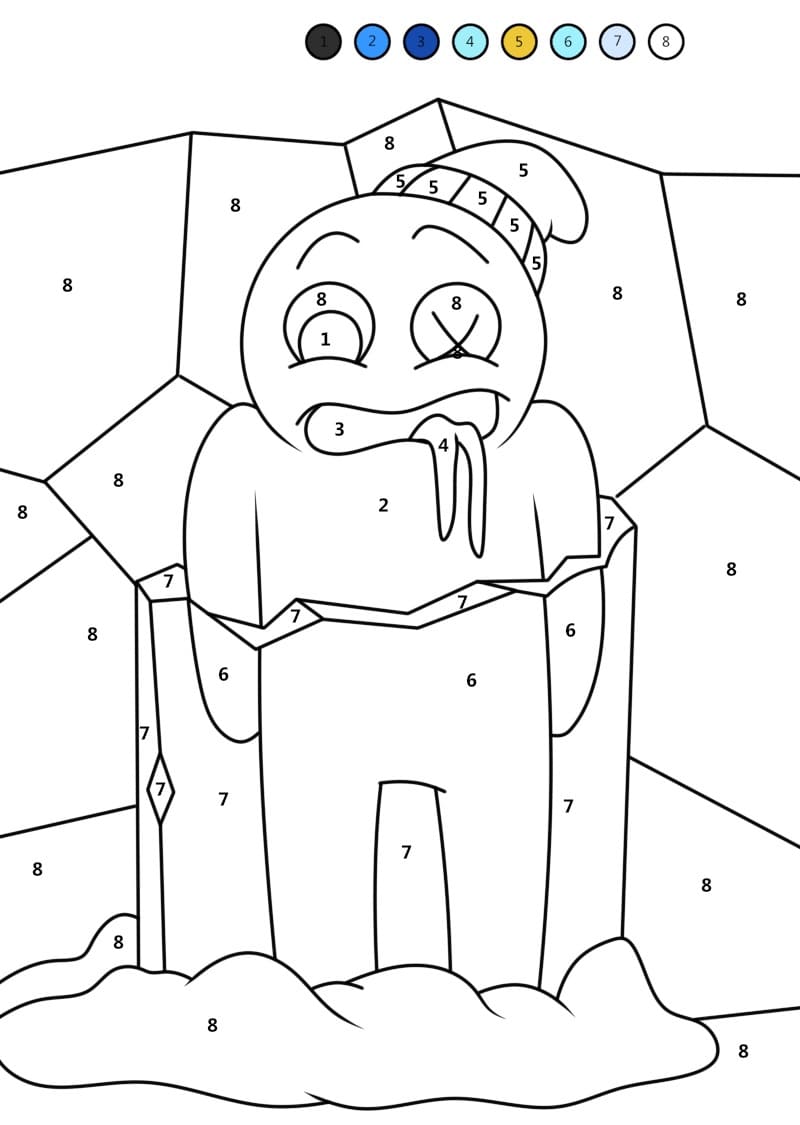Rainbow Friends Color By Number Free