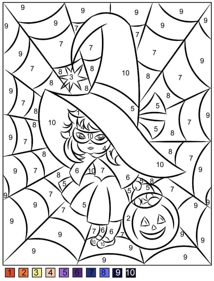 A Witch Color By Number