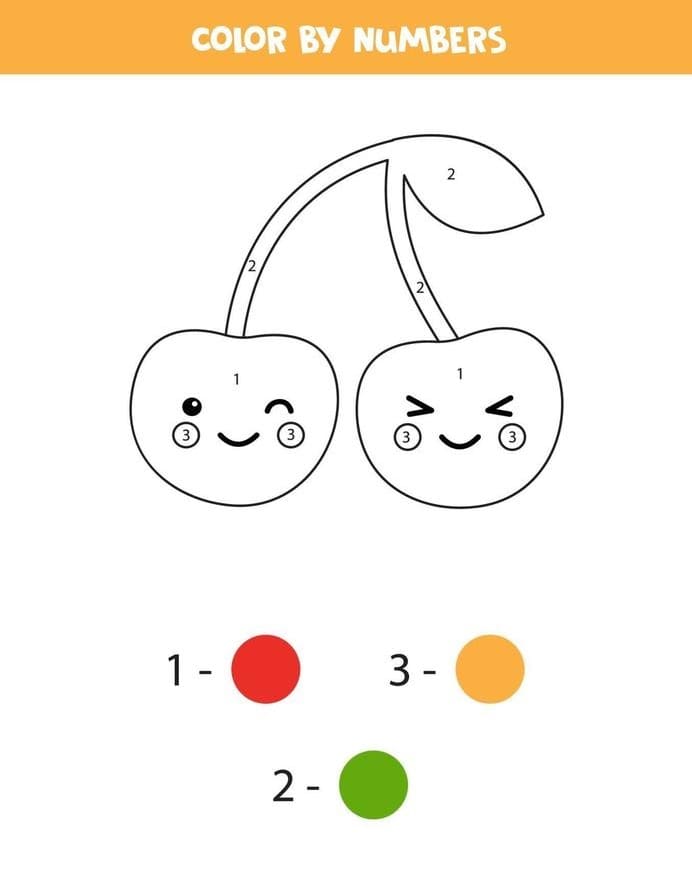 Cherry Color By Number