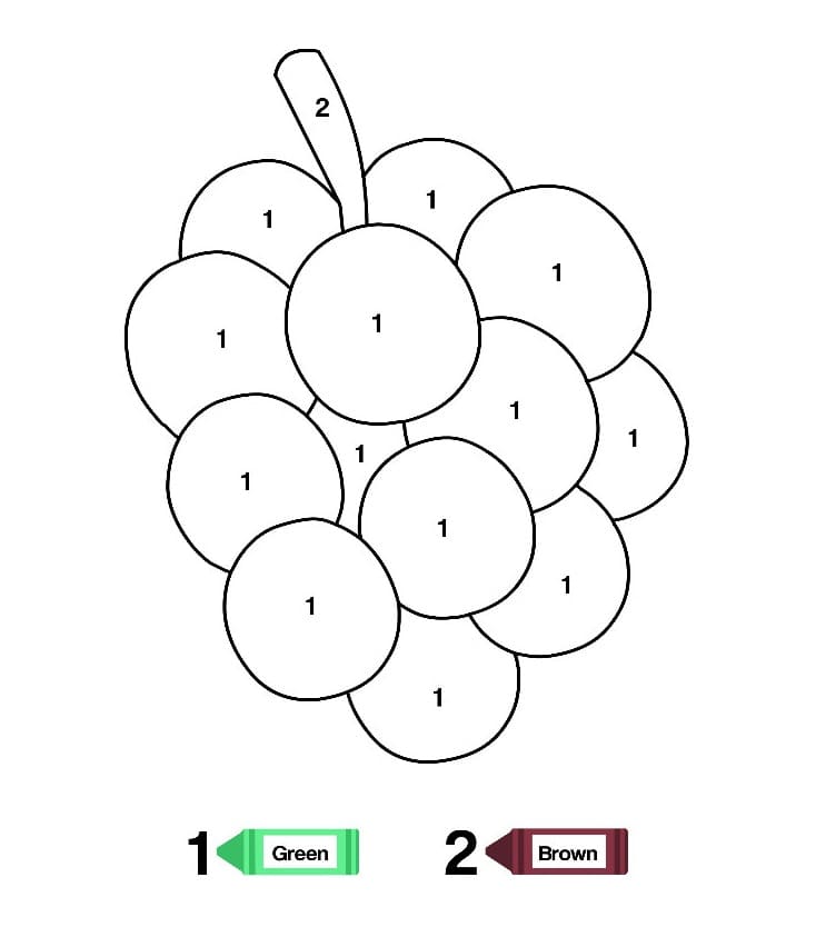 Grapes Color By Number