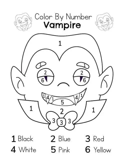 Vampire Color By Number