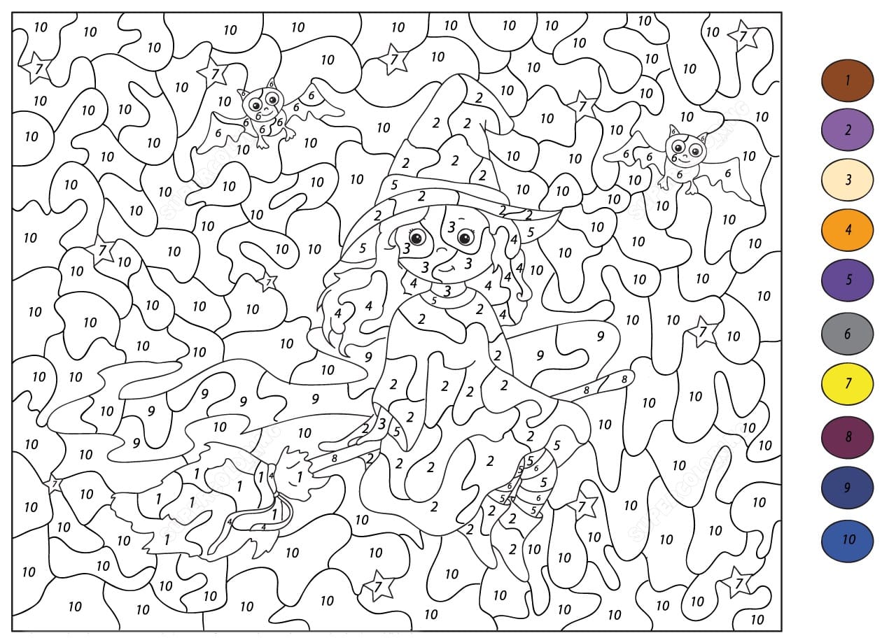 The Witch Color By Number