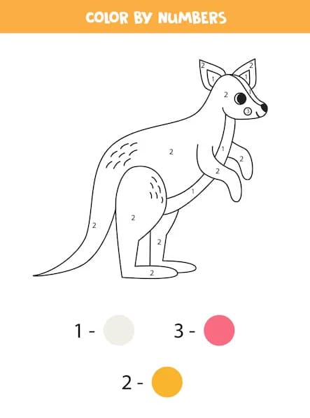 Kangaroo Color By Number