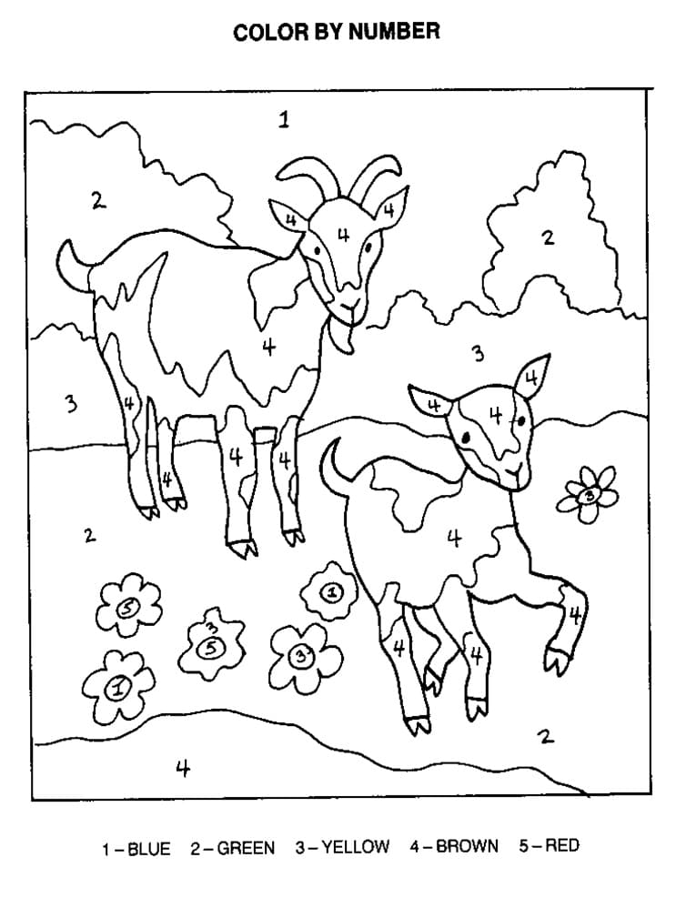 Goats Color By Number