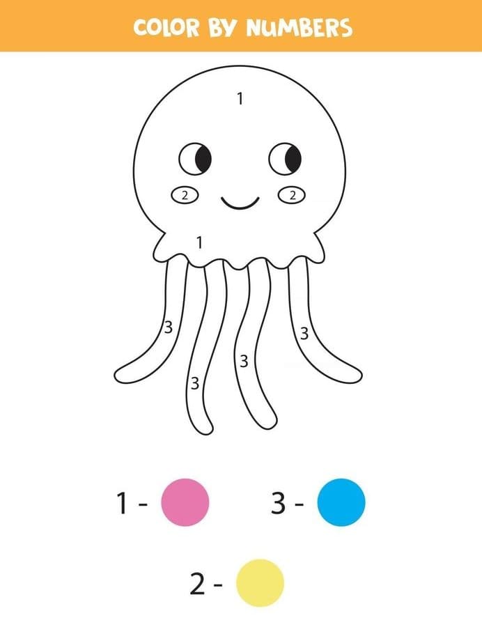 Jellyfish Color By Number