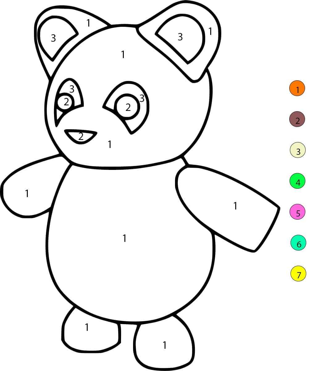 Adopt Me For Kids Color By Number
