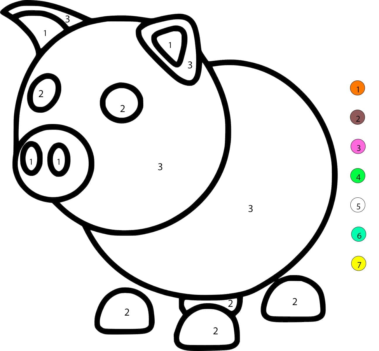 Adopt Me Color By Number