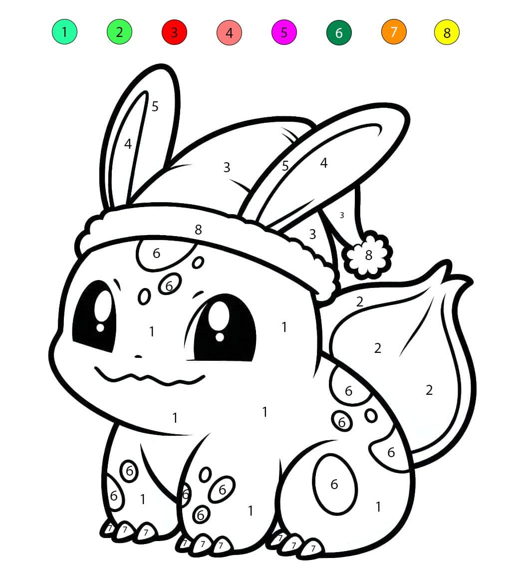 Bulbasaur Free Color By Number