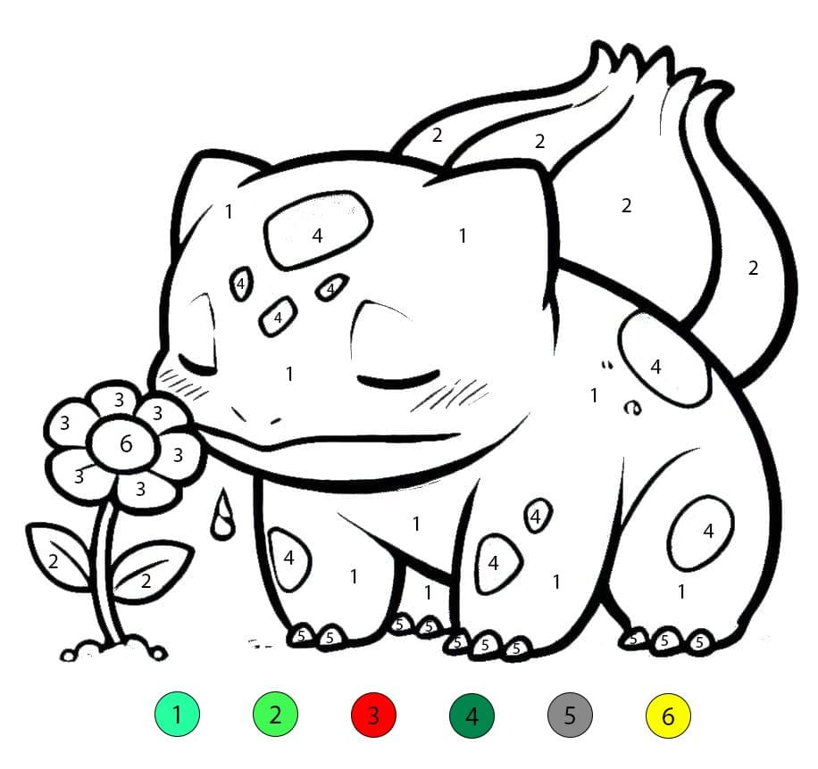 Bulbasaur Color By Number