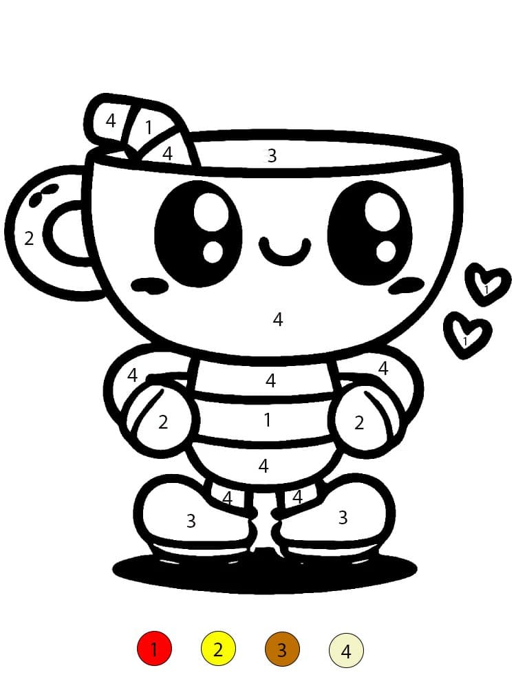 Cuphead Little Color By Number