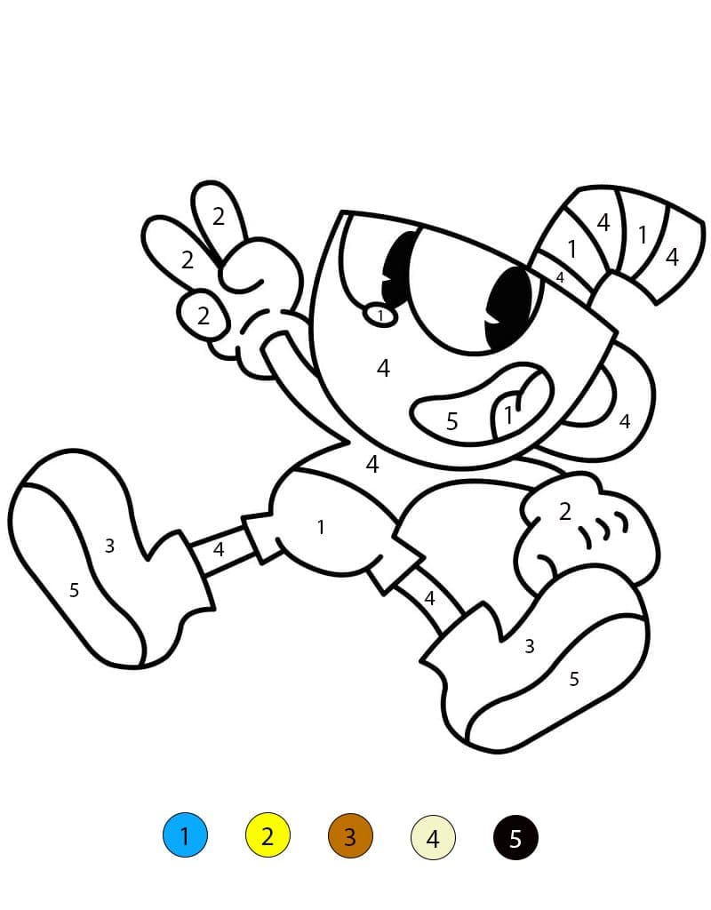 Cuphead Normal Color By Number