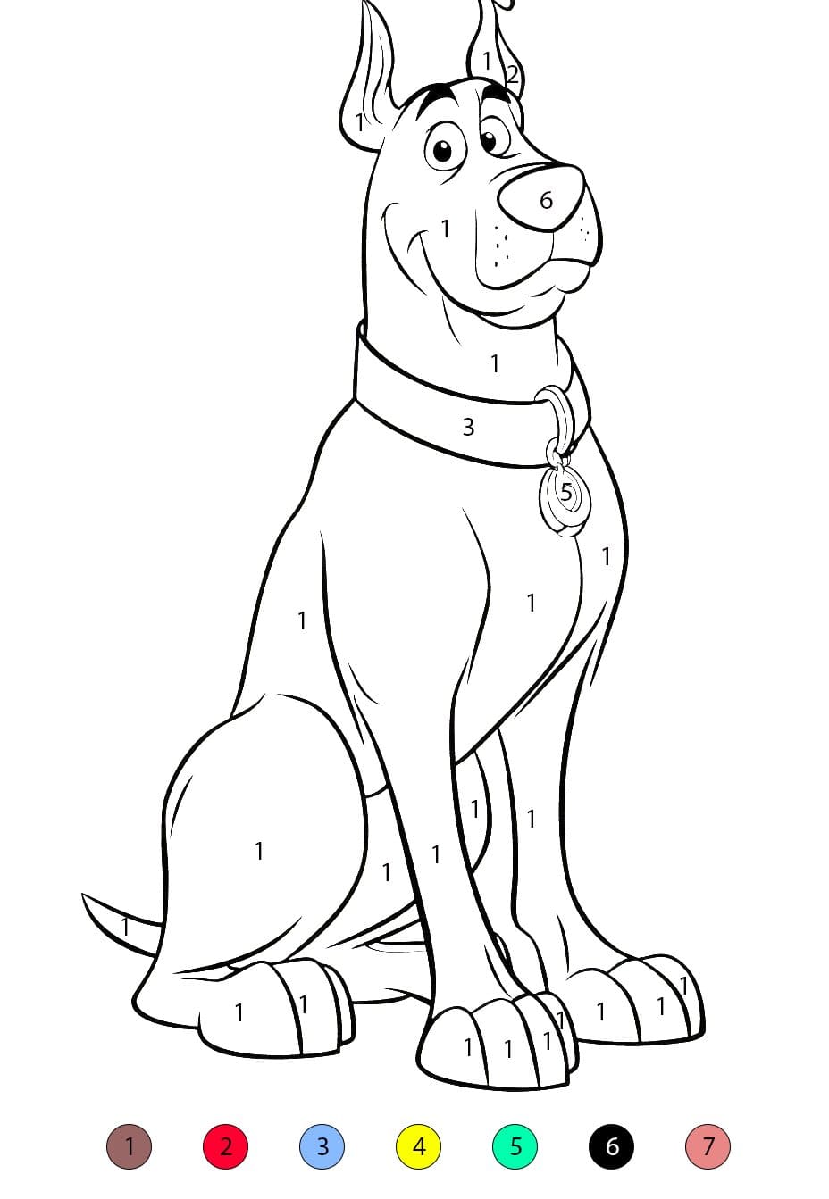 Scooby Doo Amazing Color By Number