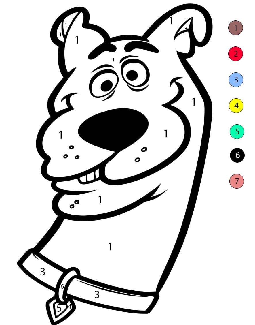 Scooby Doo Fun Color By Number Color By Number