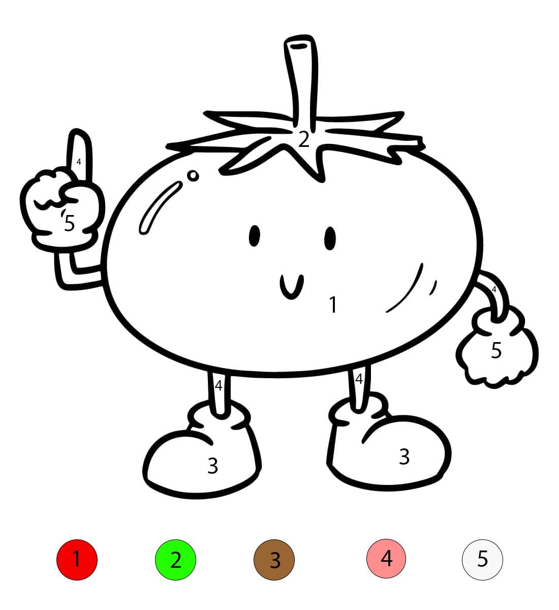 Tomato Free Color By Number