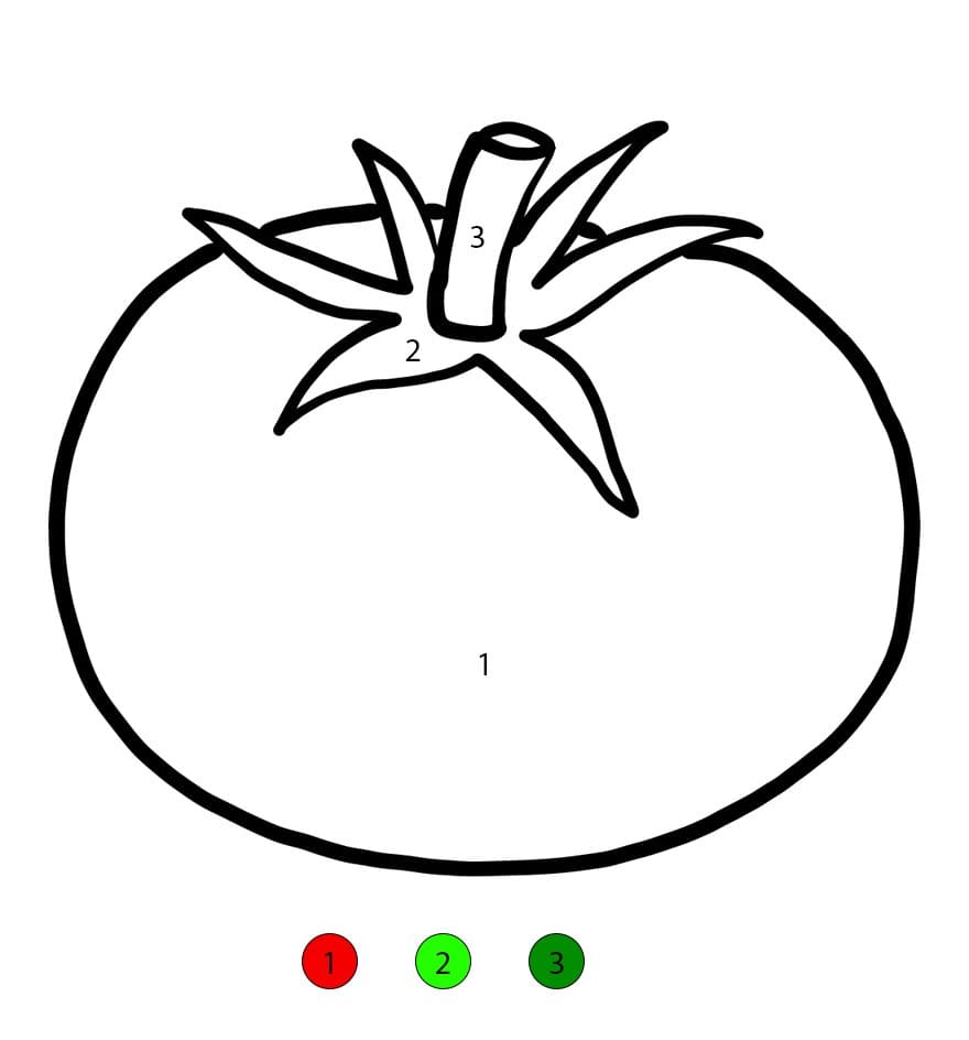 Tomato Color By Number