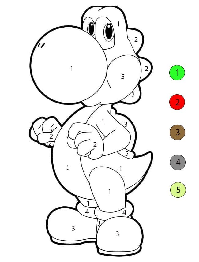 Yoshi Amazing Color By Number