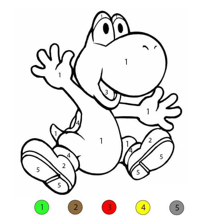 Yoshi Color By Number