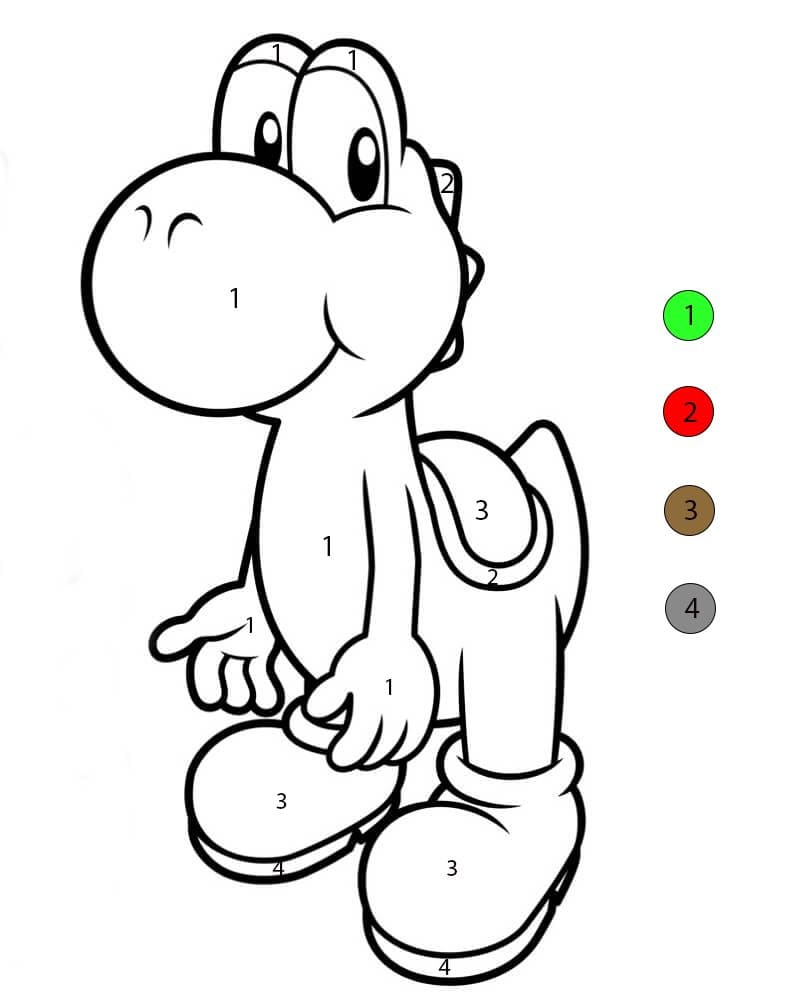 Yoshi Print Color By Number