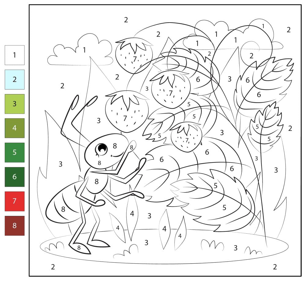 Ant Free Color By Number