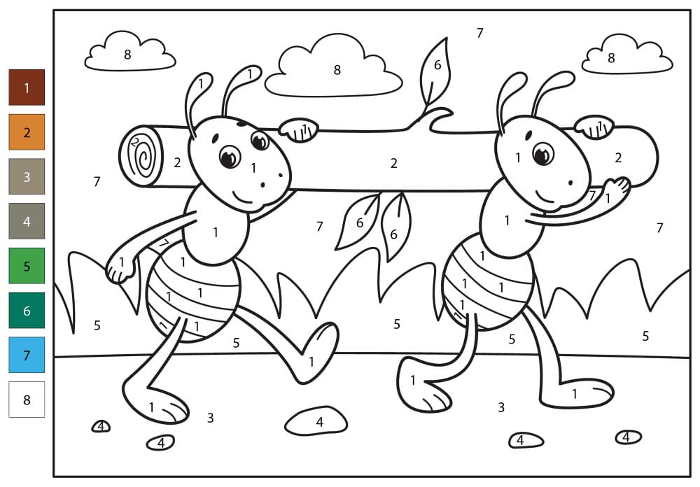 Ant Free Idea Color By Number