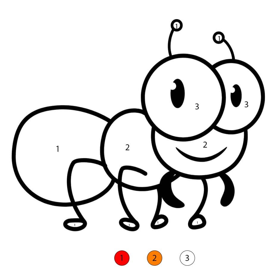 Ant Free To Use Color By Number