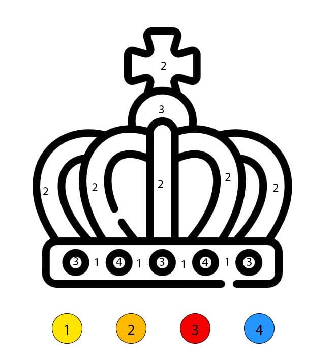 Crown Of King Color By Number