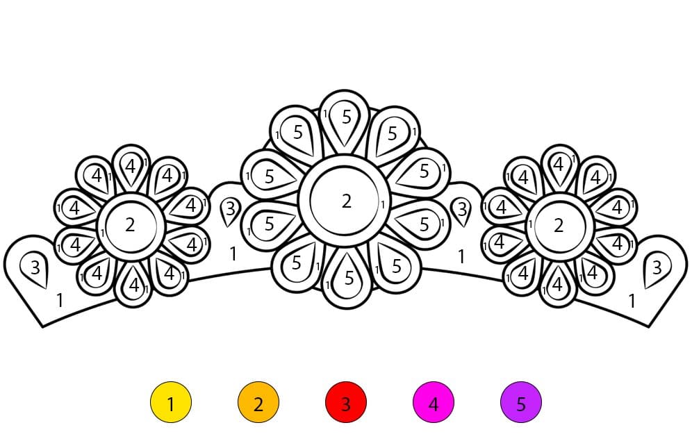 Crown Print Color By Number