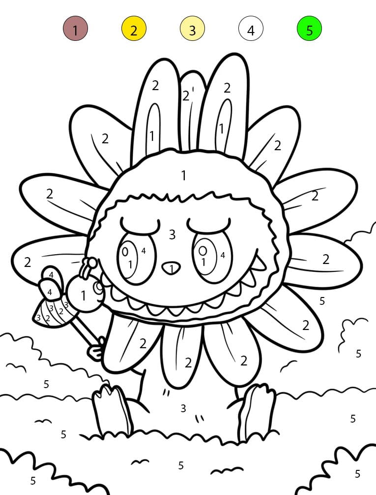 Cute Labubu Color By Number