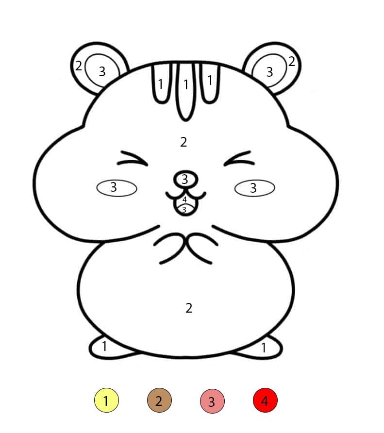 Hamster Color By Number