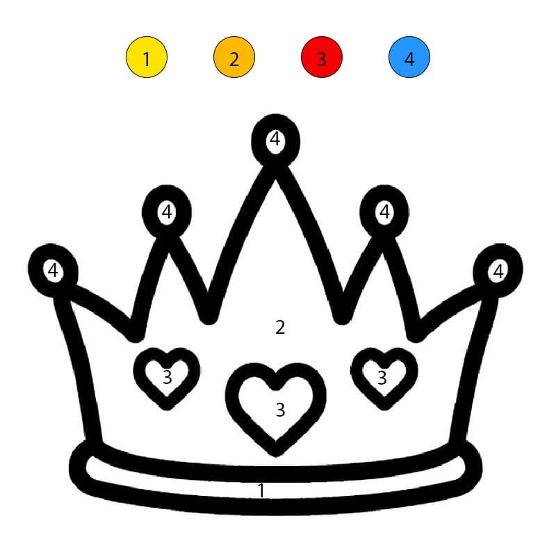 Crown Color By Number