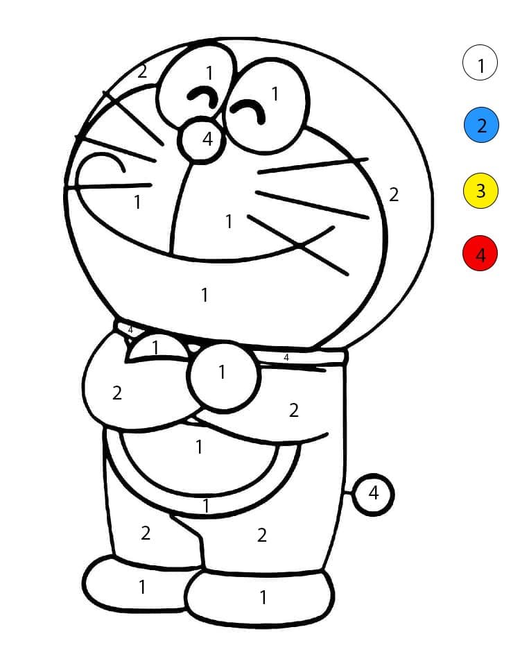 Doraemon  Color By Number