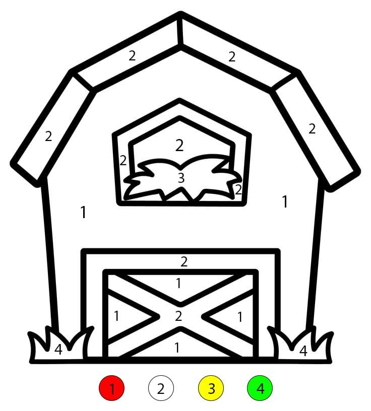 Barn Free Image Color By Number