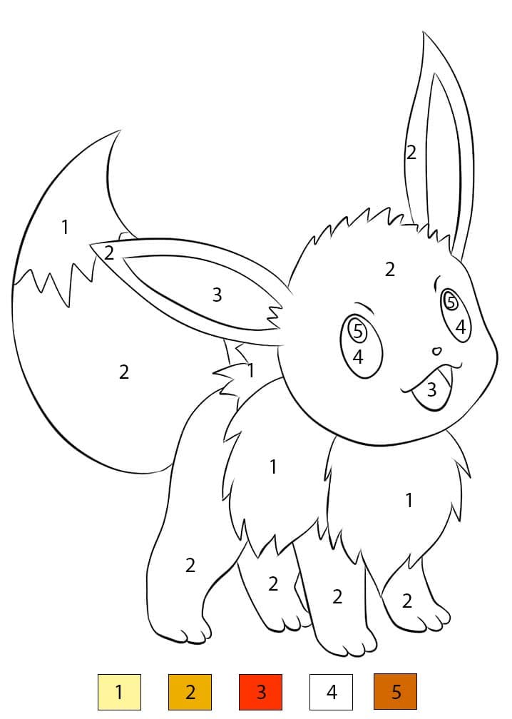 Eevee Images Color By Number