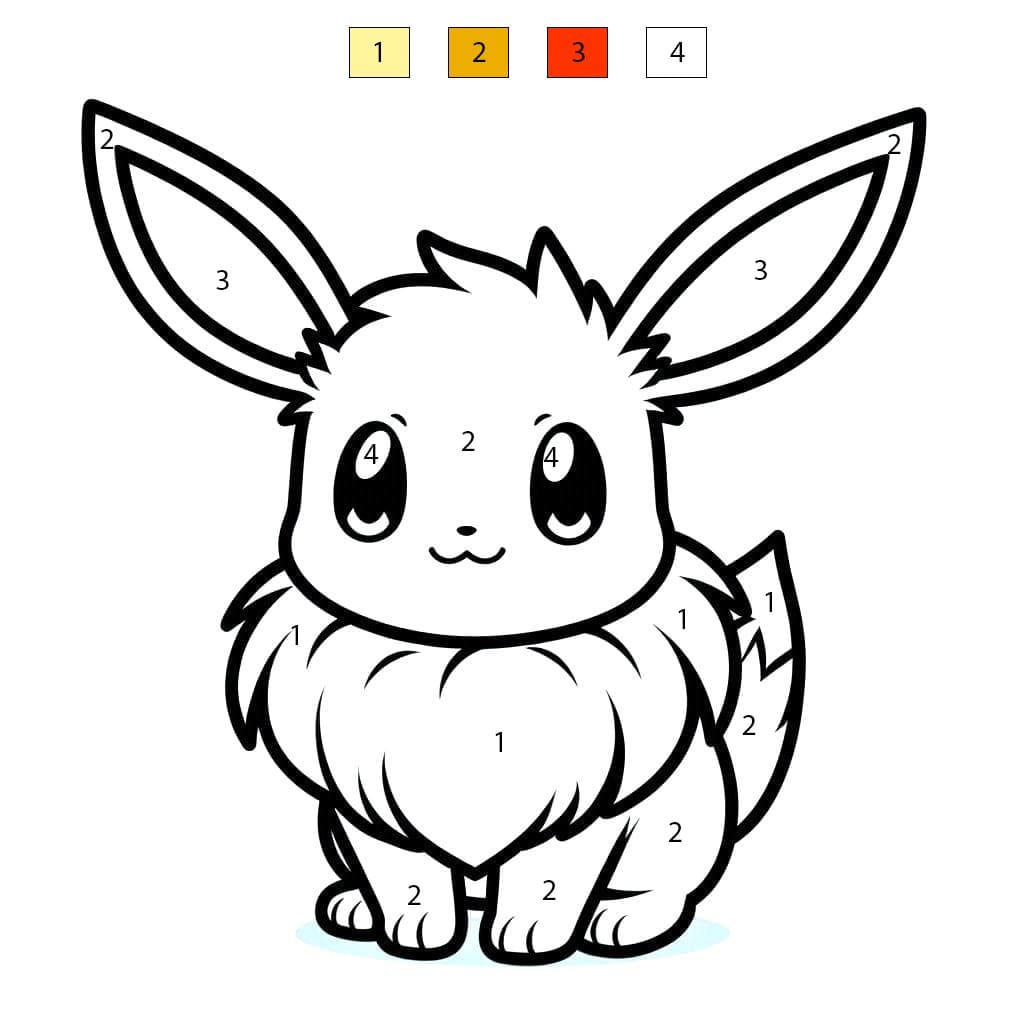 Eevee Color By Number