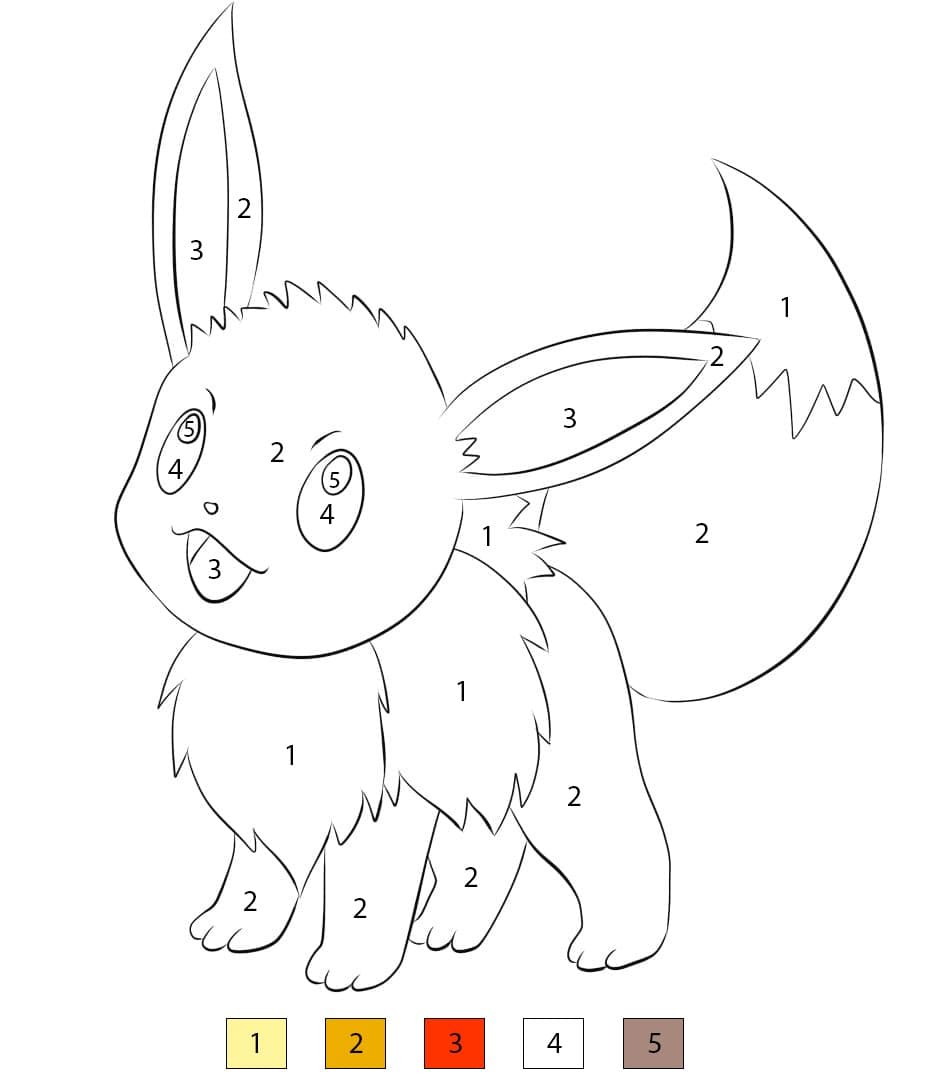 Simple Eevee Color By Number